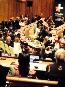 UN Women launched the HeForShe event to engage men in promoting  gender equality. Photo by Lori Perkovich